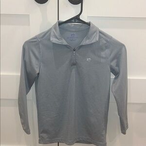 Kids Gray-Blue Quarter-Zip Shirt S